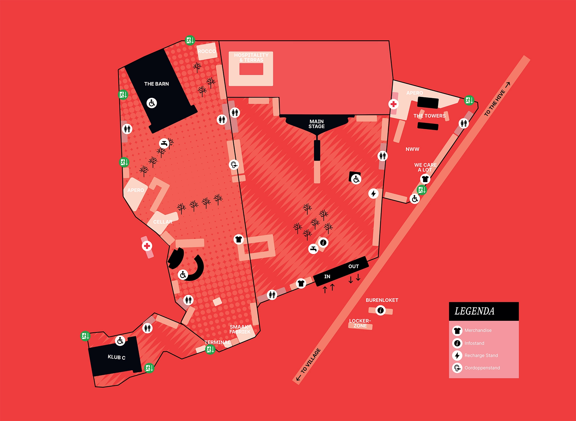 Rock Werchter 2026 map
